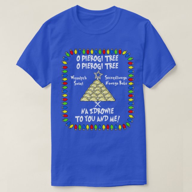 Camiseta Navidades de Pierogi Poland Food Na Zdrowie (Diseño del anverso)