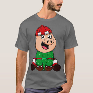 Camiseta Navidades de Piglet de Invierno Cerdo 1