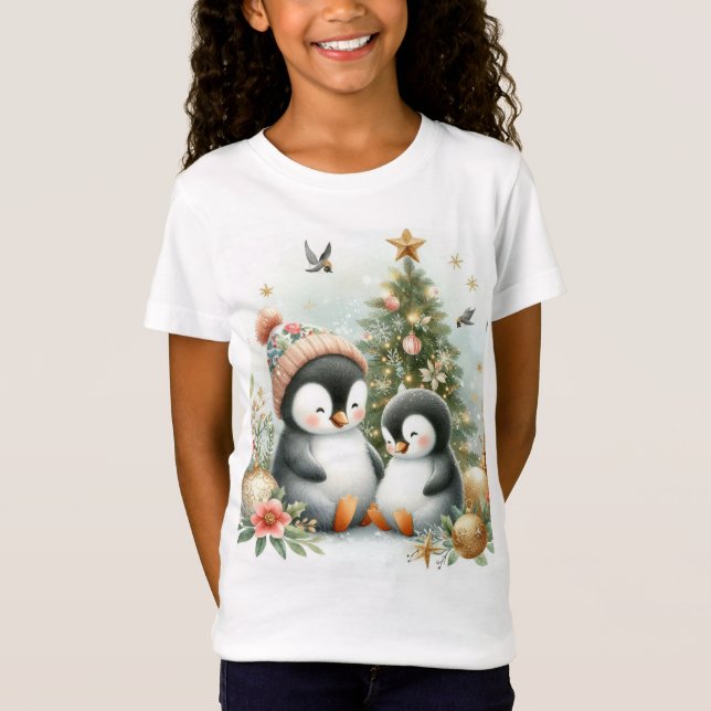 Camiseta Navidades de Pingüinos (Anverso)