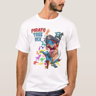Camiseta Navidades de piratas de niños de lujo rex árbol