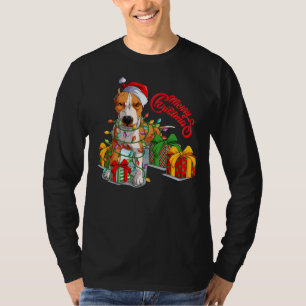 Camiseta Navidades de Pitbull Merry Pitmas Santa Claus