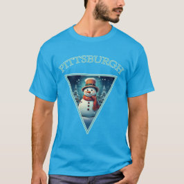 Camiseta Navidades de Pittsburgh Snowman