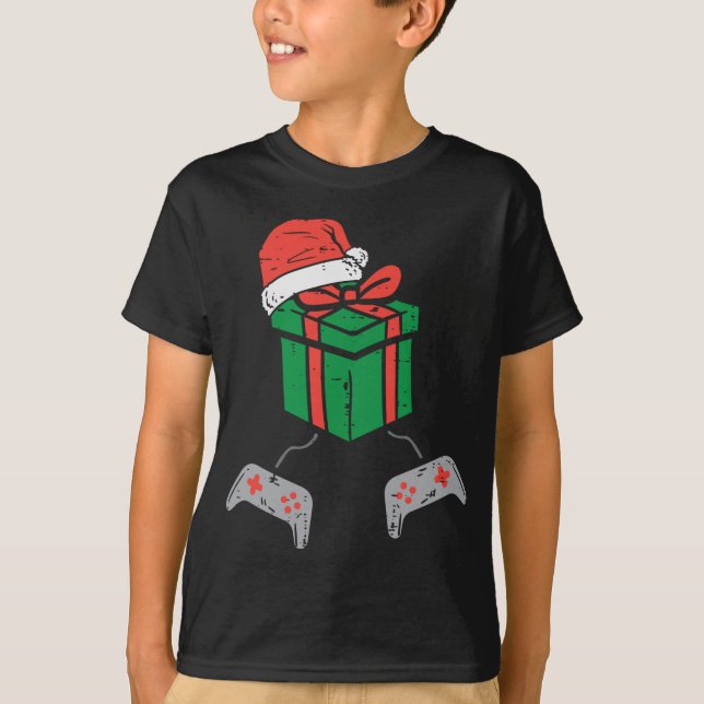 Camiseta Navidades de PJs de Xmas Game Controller (Anverso)