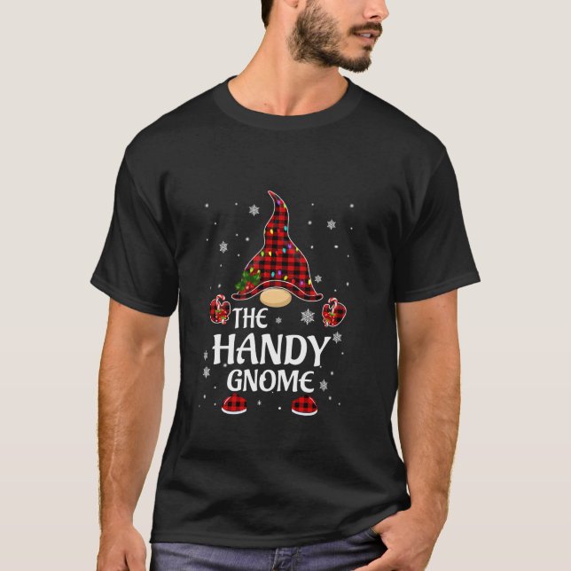 Camiseta Navidades de plástico Gnome Xmas familiares que co (Anverso)