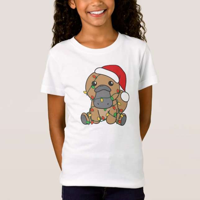 Camiseta Navidades de Platypus Animales de Invierno Holiday (Anverso)