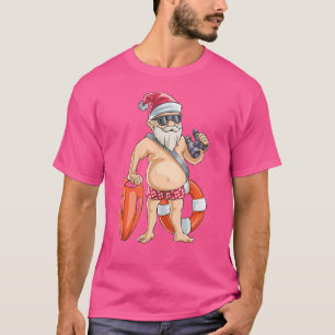 Camiseta Navidades De Playa De Verano De Guay, Salvavidas D