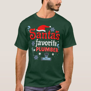 Camiseta Navidades de plomero favoritos de Santas