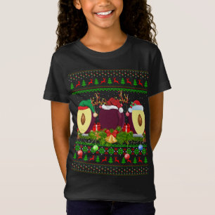 Camiseta Navidades de Plum Fruit Lover Xmas Santa Ugly Plum