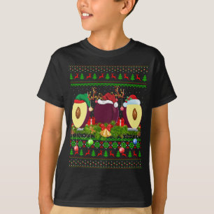 Camiseta Navidades de Plum Fruit Lover Xmas Santa Ugly Plum