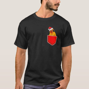 Camiseta Navidades De Pocket Santa Sun Conure Por Aves De L