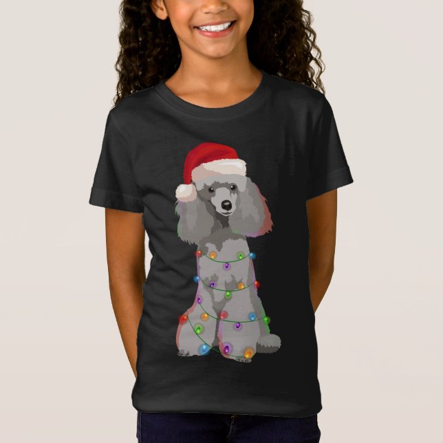 Camiseta Navidades de podle iluminan el amante del perro de (Anverso)
