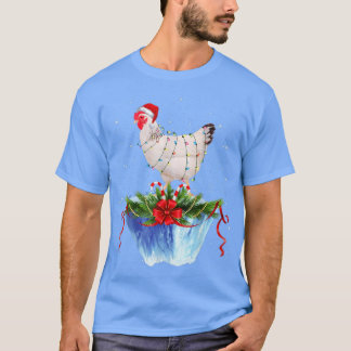 Camiseta Navidades de pollo alumbran Navidad Gracioso