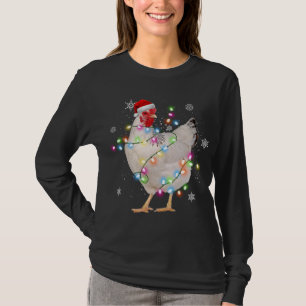Camiseta Navidades de pollo de Santa Lucía Pollos de granja