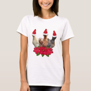 Camiseta Navidades de pollo de Silkie Bantam