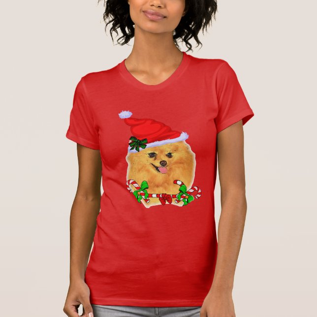 Camiseta Navidades de Pomerania Lovers (Anverso)