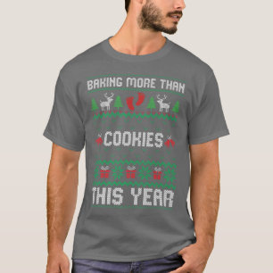 Camiseta Navidades de preñez que hacen más que cookies