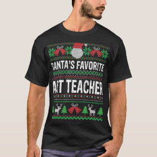 Camiseta Navidades de profesores de arte entregan a amigos
