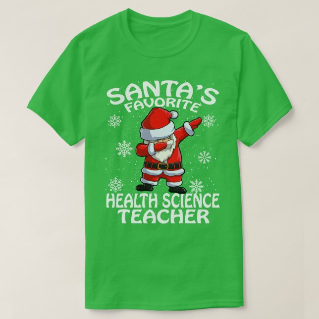 Camiseta Navidades de profesores de ciencias de la salud fa (Diseño del anverso)