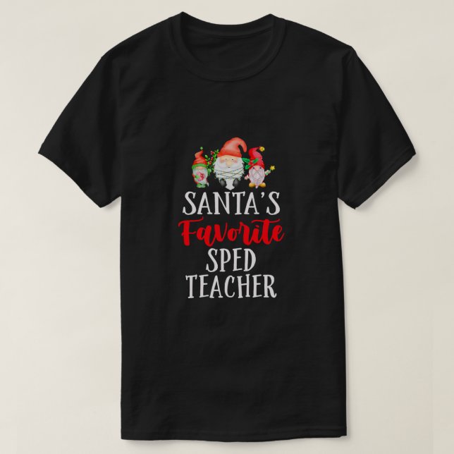 Camiseta Navidades de profesores favoritos de Santa Claus C (Diseño del anverso)