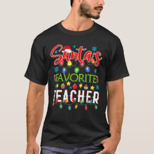 Camiseta Navidades de profesores favoritos de Santa Gi