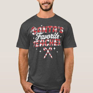 Camiseta Navidades de profesores favoritos de Santa Hat Can