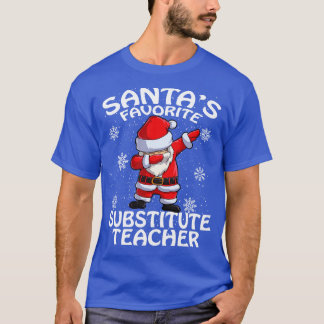 Camiseta Navidades de profesores sustitutos favoritos de Sa