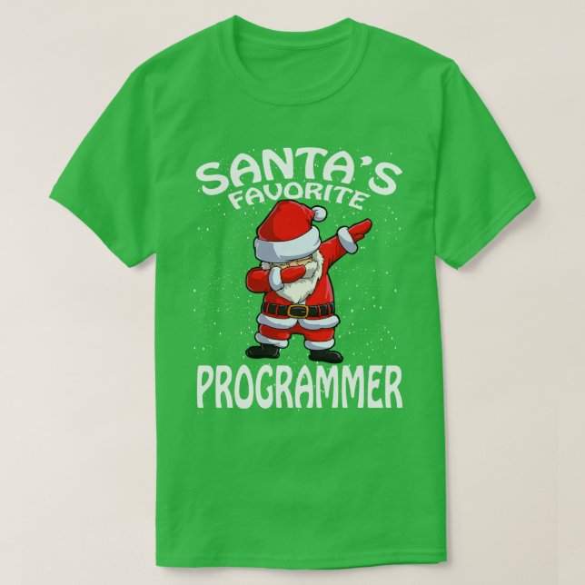 Camiseta Navidades de programadores favoritos de Santas (Diseño del anverso)