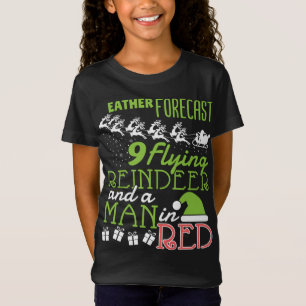 Camiseta Navidades de pronóstico meteorológico reno - Navid