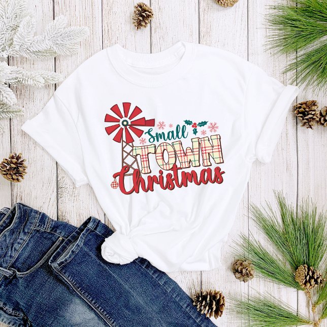 Camiseta Navidades de pueblo pequeño Navidades de molino de (Subido por el creador)