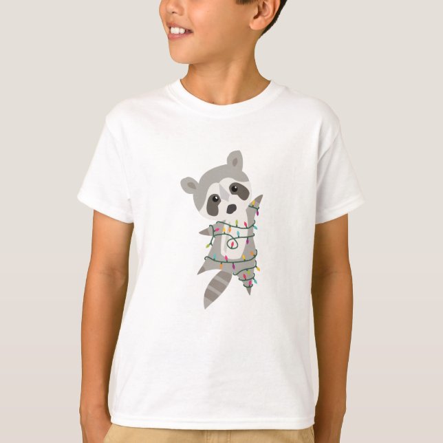 Camiseta Navidades de Raccoon (Anverso)