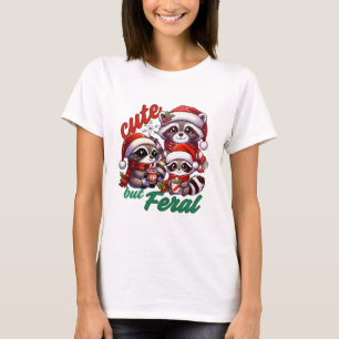 Camiseta Navidades de Raccoon Curtes Pero Ferales
