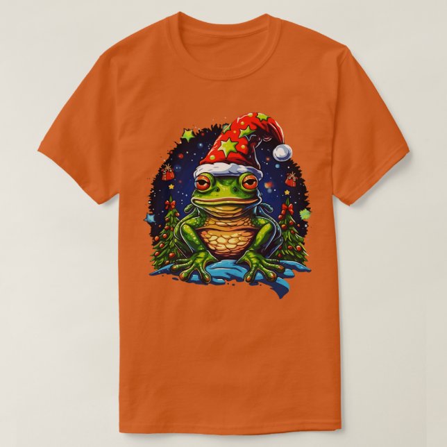 Camiseta Navidades de rana (Diseño del anverso)