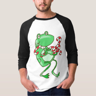 Camiseta Navidades de ranas — Rana, Candy Cane Xmas