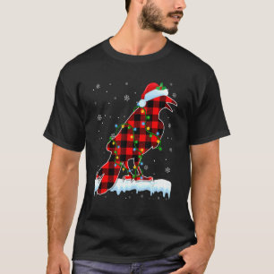 Camiseta Navidades de Raven Santa Hat Cute Animales Luz de