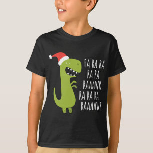 Camiseta Navidades de Rawr Rawr de Dinosaur Fa Ra Ra Rawr T