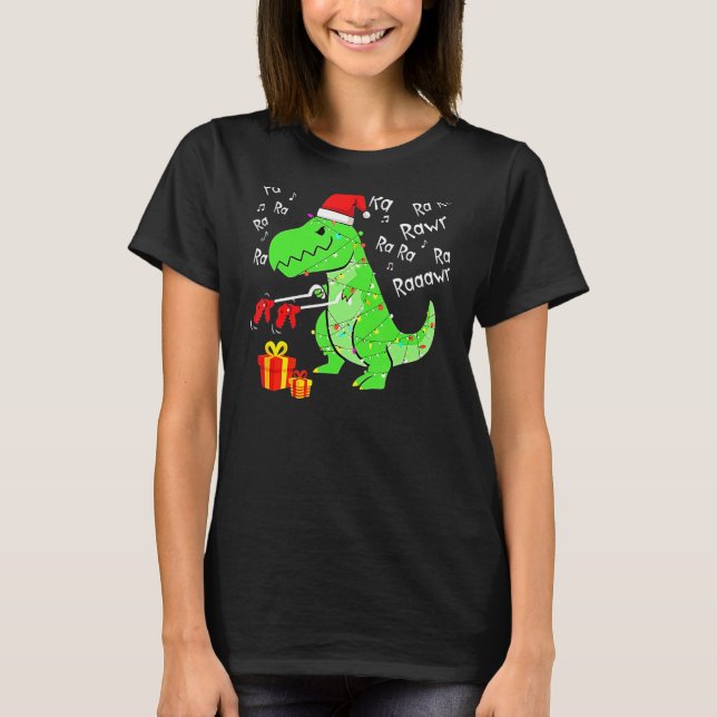 Camiseta Navidades de Rawr Rex Xma (Anverso)