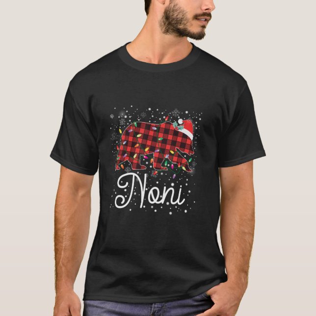 Camiseta Navidades de Red de Oso Noni Pajama Merry Xmas Fa (Anverso)