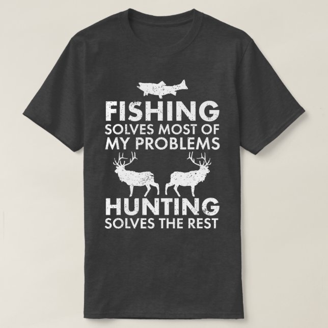 Camiseta Navidades De Regalos De Pesca Y Caza Humor Hun (Diseño del anverso)