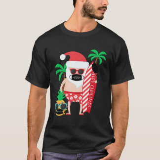 Camiseta Navidades De Regalos Graciosos En Julio Surfeando