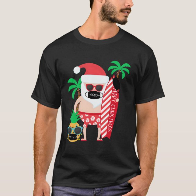 Camiseta Navidades De Regalos Graciosos En Julio Surfeando  (Anverso)