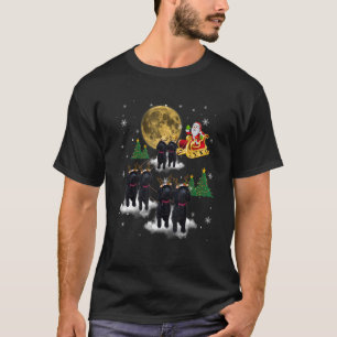 Camiseta Navidades de reno de canapé Santa Claus Navidad