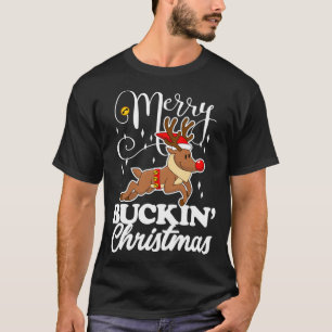 Camiseta Navidades de reno de Merry Buckin
