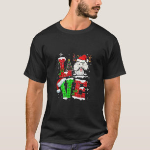 Camiseta Navidades de reno de perro canino divertidos Paja