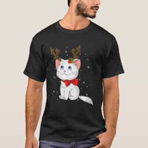 Camiseta Navidades de renos Chicas gatos gatos gatitos Cost