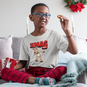 Camiseta Navidades de renos Dabbing divertidos