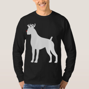 Camiseta Navidades de renos de Boxer Perro