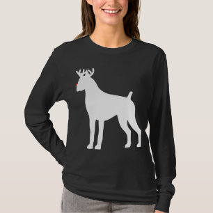 Camiseta Navidades de renos de Boxer Perro
