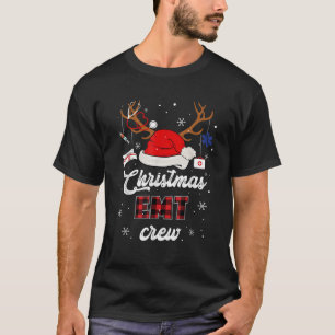 Camiseta Navidades de renos de búfalo y chaqueta EMT Santa