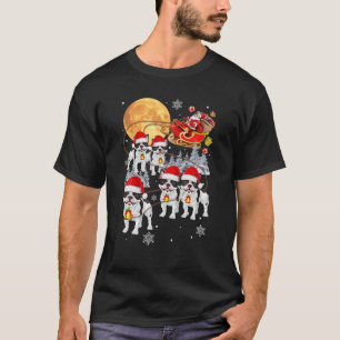 Camiseta Navidades de renos de Bulldog de Francia en Santa 