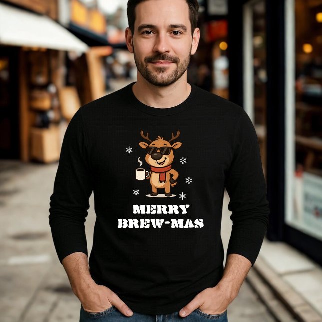 Camiseta Navidades de renos de café divertidos (Subido por el creador)